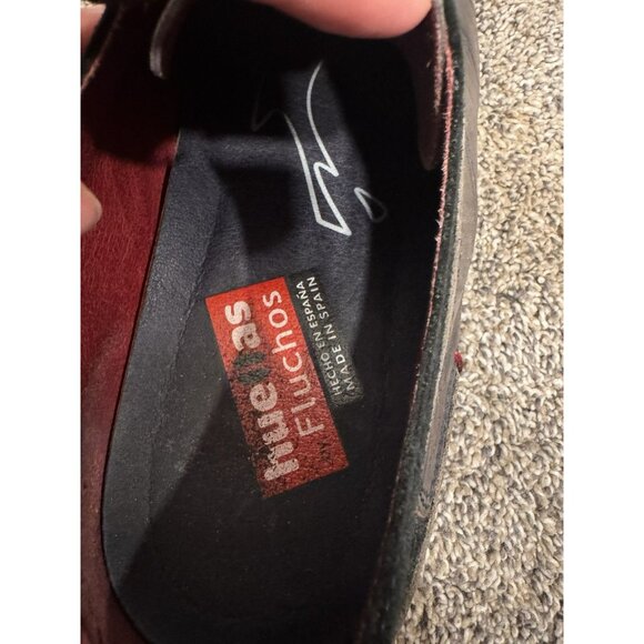 Fluchos Men’s Oxford Derby Shoes Blue Red Size 43 - Picture 7 of 8